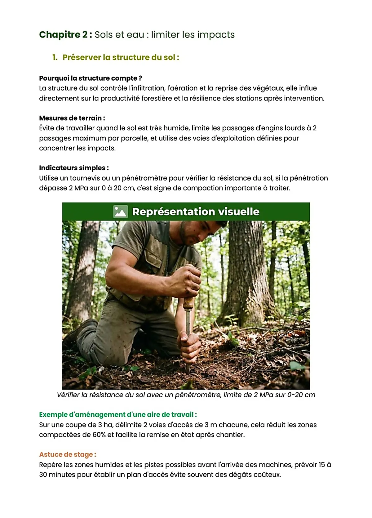 Example Fiche de Révision BP Sylviculture